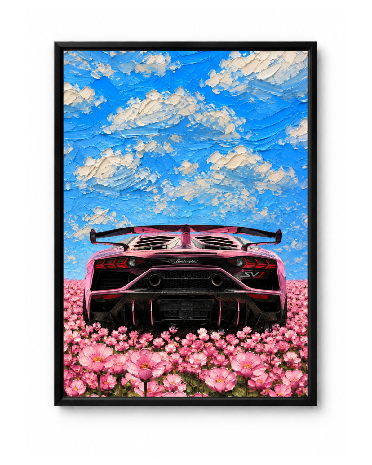 Flower Bull – Lamborghini Aventador SVJ rose
