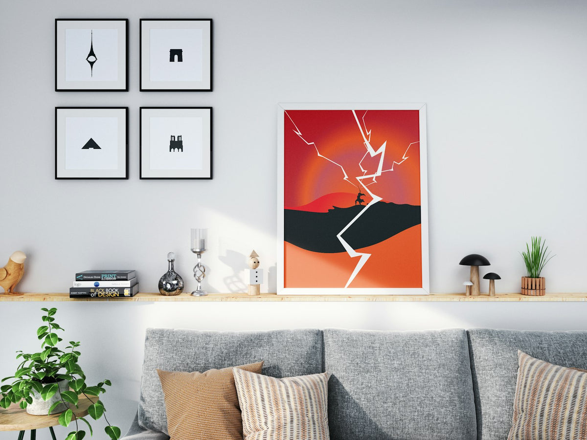 Affiche encadrée offerte en cadeau