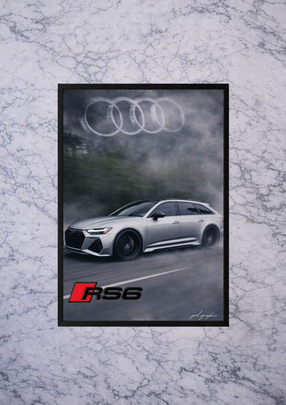 Affiche 100% personnalisée Audi RS6
