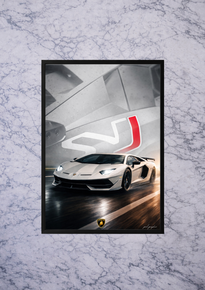 Affiche 100% personnalisée Lamborghini SVJ