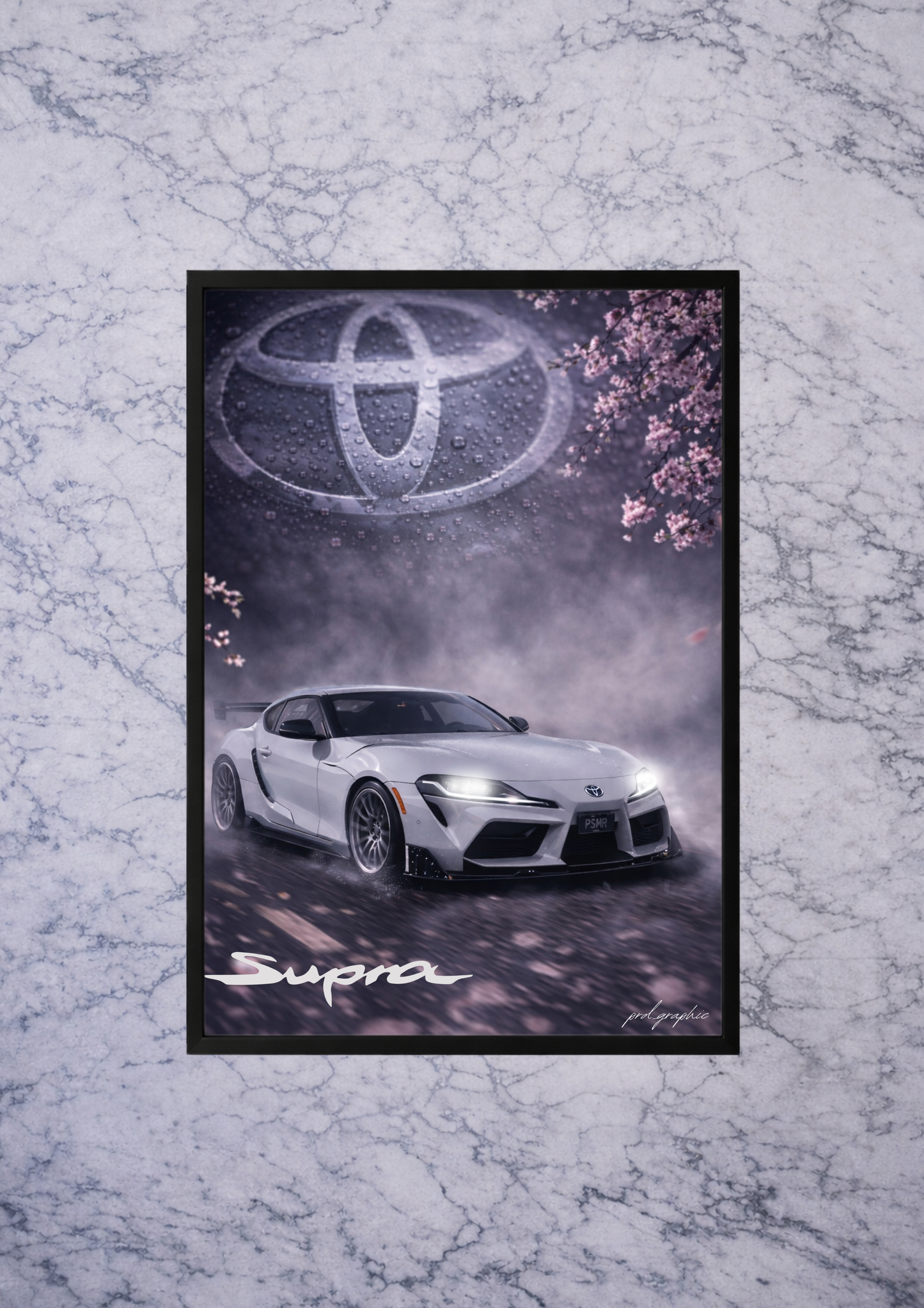 Affiche 100% personnalisée Toyota Supra