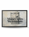 Money Talks, We Translate