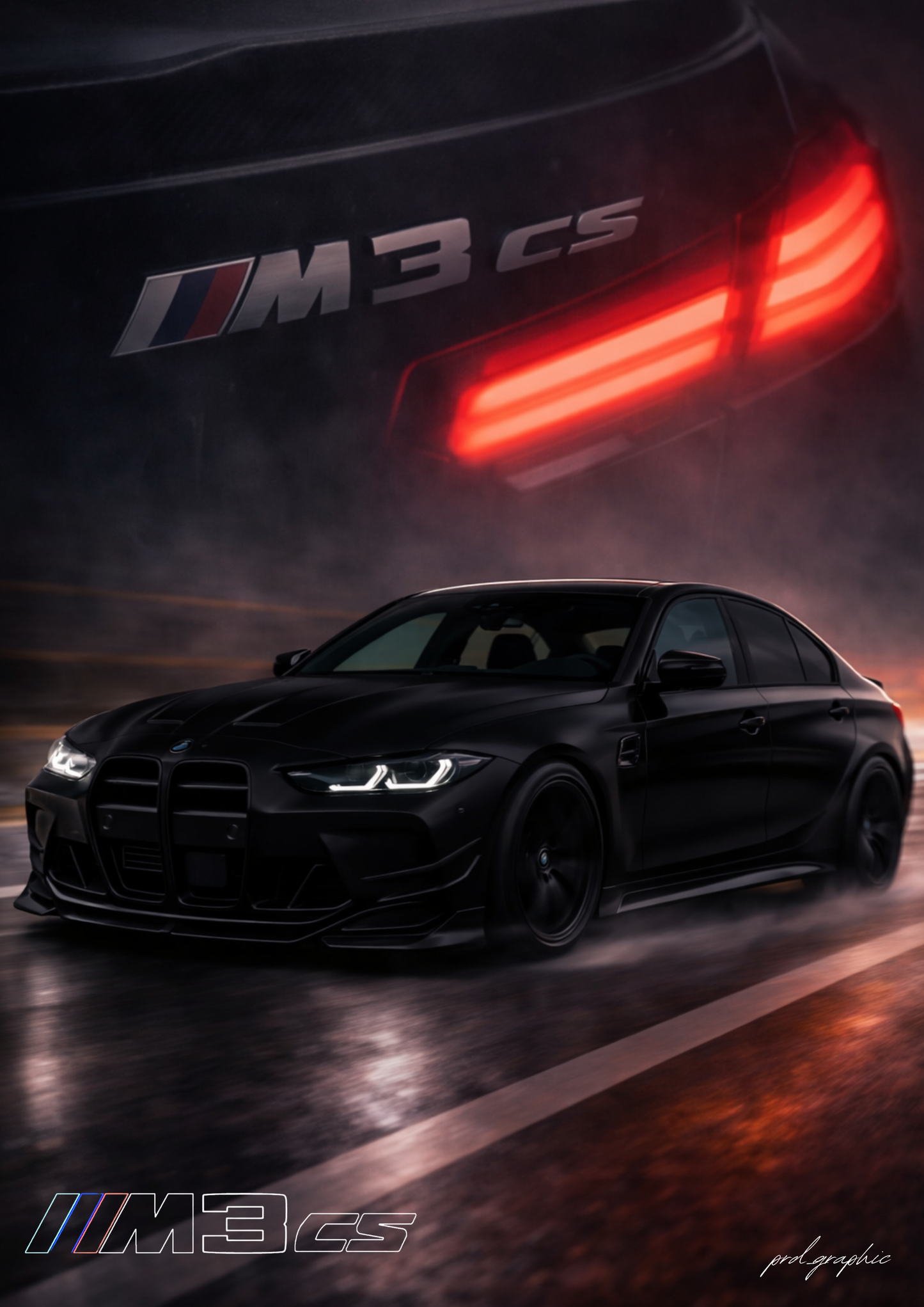 Affiche 100% personalisée BMW M3cs