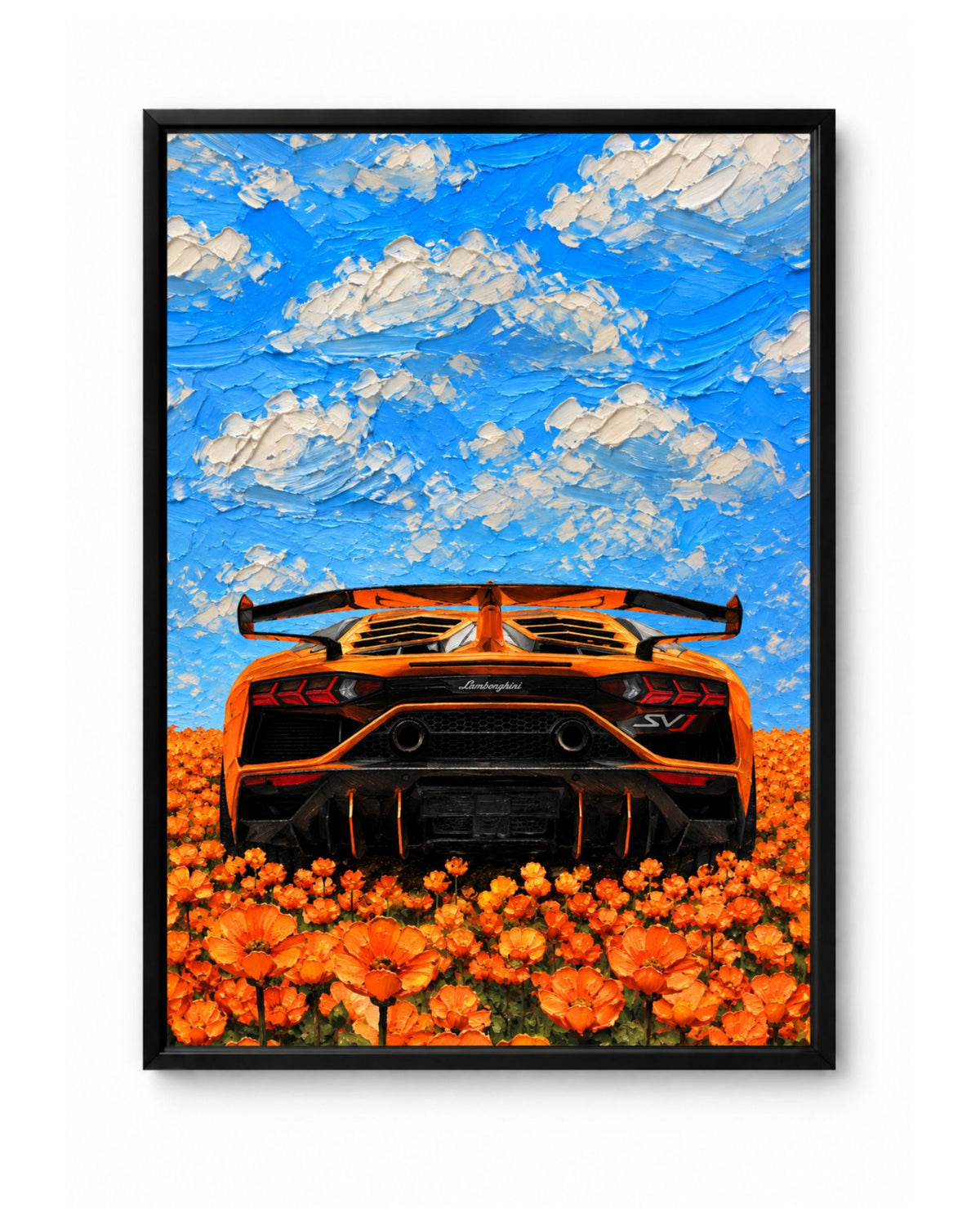 Flower Bull – Lamborghini Aventador SVJ orange